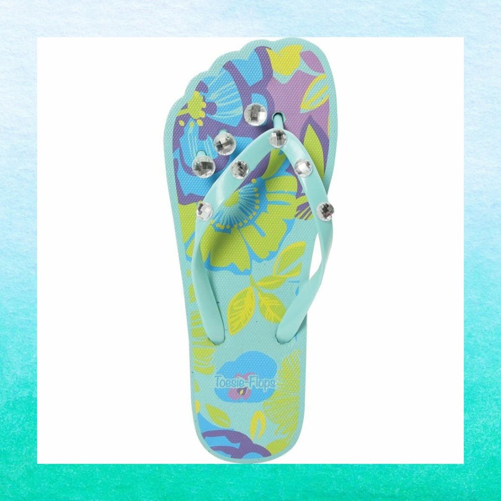 Toesie-Flops Spa Slippers - Siesta Key Pedicure Toe Separator Flip Flops S 5-6